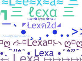 Nickname - lexa2d
