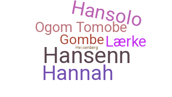 Nickname - Hansen