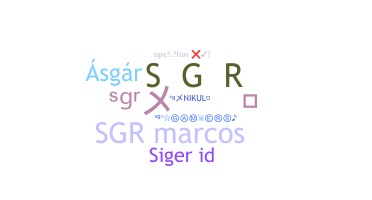 Nickname - sgr