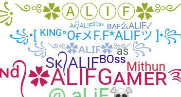 Nickname - alif