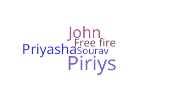 Nickname - Piriya