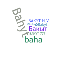 Nickname - bakyt