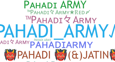 Nickname - Pahadiarmy