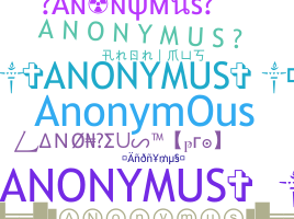 Nickname - Anonymus