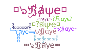 Nickname - raye