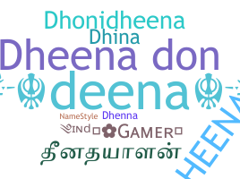 Nickname - Dheena