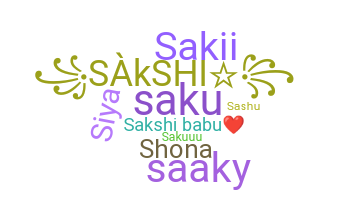 Nickname - Sakshi
