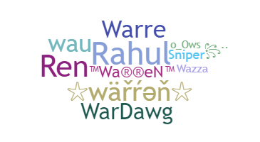 Nickname - Warren
