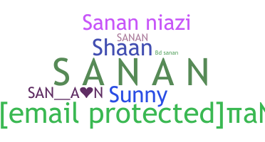 Nickname - Sanan