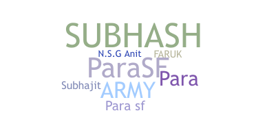 Nickname - PARASF