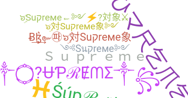 Nickname - supreme