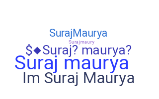 Nickname - Surajmaurya