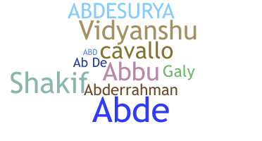 Nickname - abde