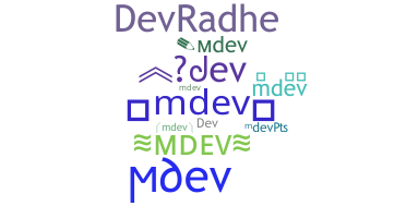 Nickname - mdev