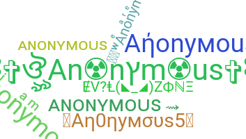 Nickname - Anonymous