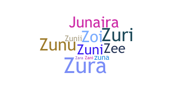 Nickname - Zunaira