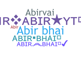 Nickname - AbirBhai