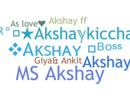 Nickname - Akshayboss