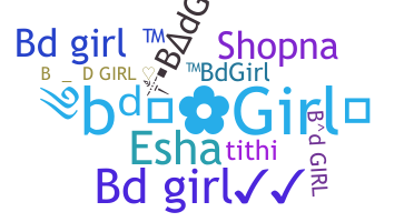 Nickname - Bdgirl