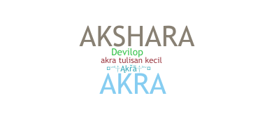 Nickname - akra