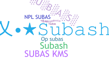 Nickname - Subas