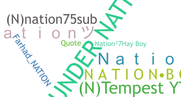 Nickname - Nation