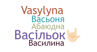 Nickname - Василина