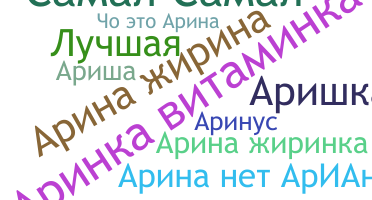Nickname - Аріна
