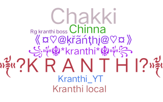 Nickname - Kranthi